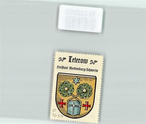 Teterow Vignette Wappen Freistaat Mecklenburg Schwerin