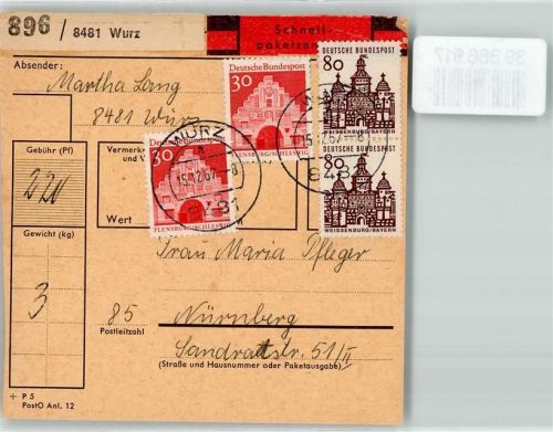 Wurz Paketkarte Schnellpaketsendung