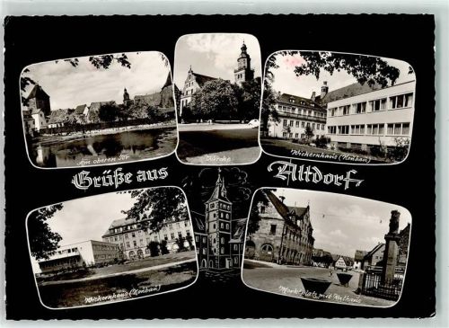 Altdorf Oberes Tor Wichernhaus Marktplatz Rathaus Kirche