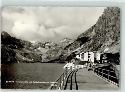 Vandans Douglasshütte und Seilbahnstation am Lünersee Hüttenstempel