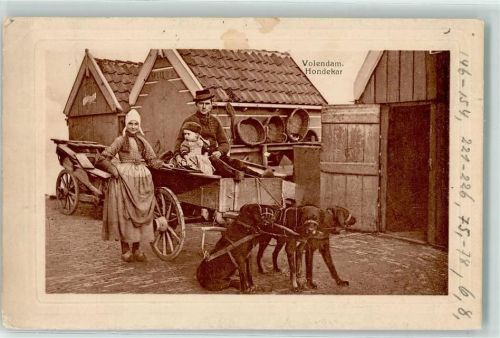Volendam Tracht Schaefers Luxe Nr.20 Hundekarren Gebrauchsspuren