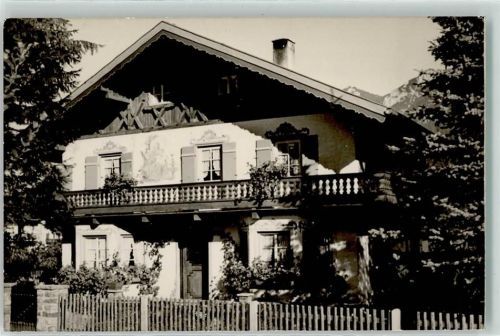 82467 W8101 Krün Privatfoto AK Haus Edelweiß
