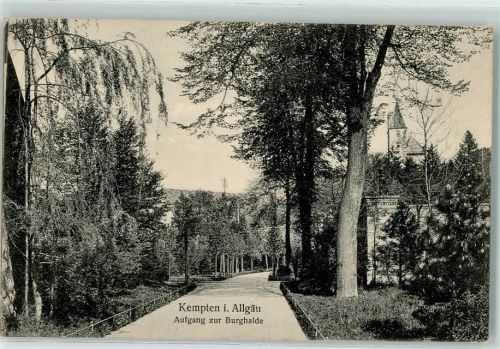 Kempten 1915 Aufgang Burghalde