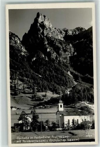 Gschnitz im Gschnitztal mit Torsäule u. Kirchdachsp.