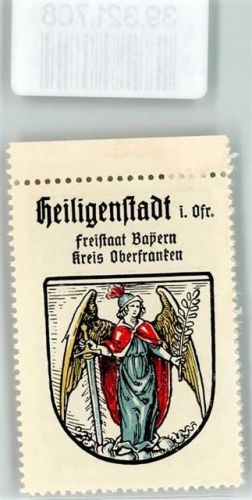 Heiligenstadt Vignette Wappen Freistaat Bayern Kreis Oberfranken