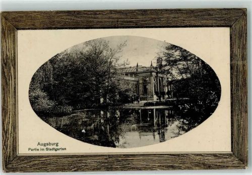 Augsburg 1910 Stadtgarten Entenweiher