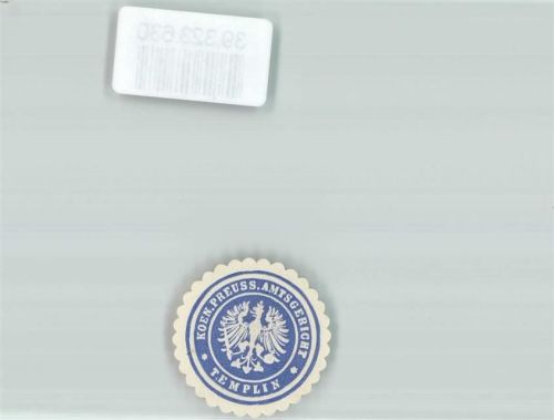 Templin Amtsgericht Königreich Preußen Adler Blau Weiß
