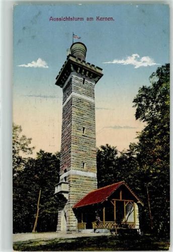 Fellbach 1911 Aussichtsturm am Kernen