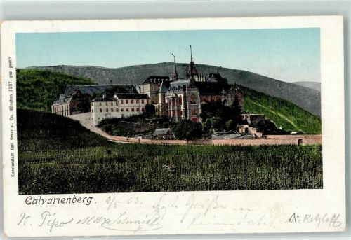 Walporzheim 1903 Goldfenster-AK Kloster Kalvarienberg Ort lt. Stempel