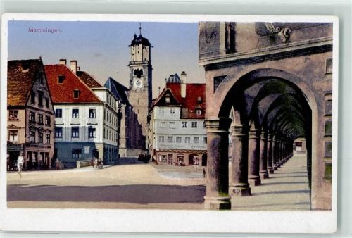 Memmingen Arkaden Kreuzherrenkloster-Kirchturm
