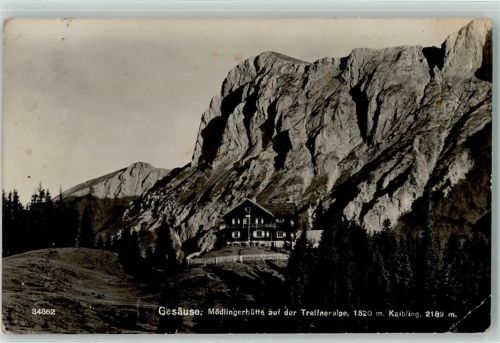 Mödlinger Hütte Treffneralpe 1520 m Kaibling 2189 m Gesäuse