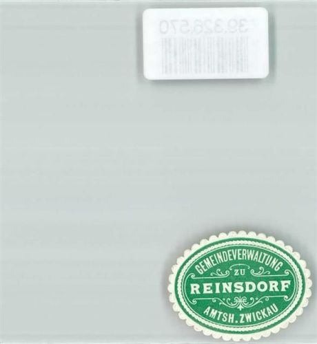 Reinsdorf Gemeindeverwaltung Reinsdorf Amtsh. Zwickau