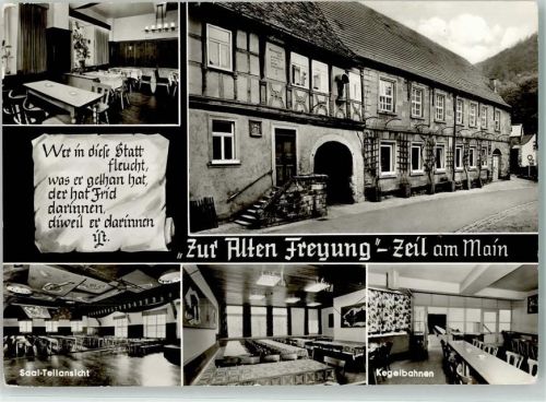 Zeil Brauerei Zur alten Freyung Kegelbahn Saal