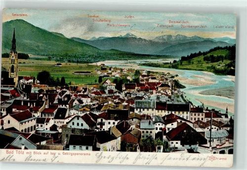 Bad Tölz 1905 Panorama