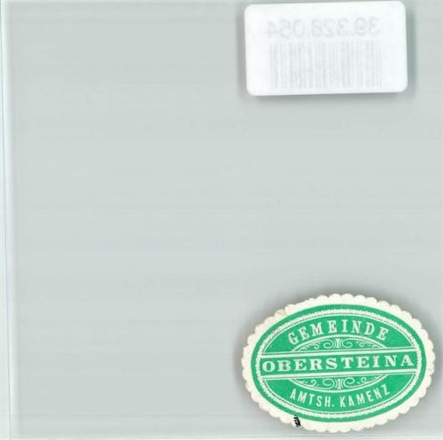 Obersteina Postwesen Gemeinde Obersteina Amtsh. Kamenz