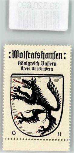 Wolfratshausen Wappen Kaffee Hag ca. 1920-1940 Wolf