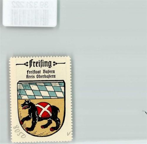 Freising Wappen Kaffee Hag Nr. 17 ca. 1920-1940 Bär