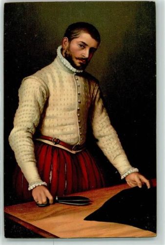 Schneider im Mittelalter , Schere AK Stengel Nr. 29195