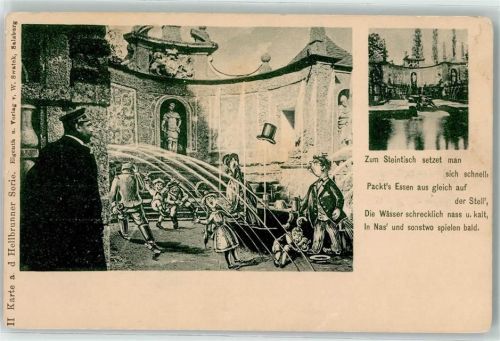 Salzburg Wasserspiele im Schlosspark von Hellbrunn