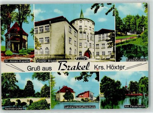 Brakel Kloster Brede Kaiserbrunnen Nethebrücke Landwirtschaftsschule
