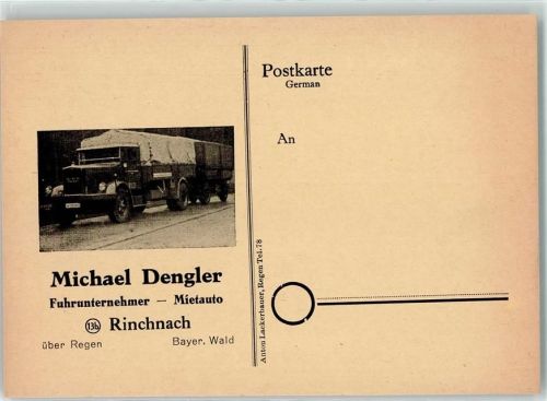 Rinchnach Michael Dengler Fuhrunternehmer Mietauto LKW