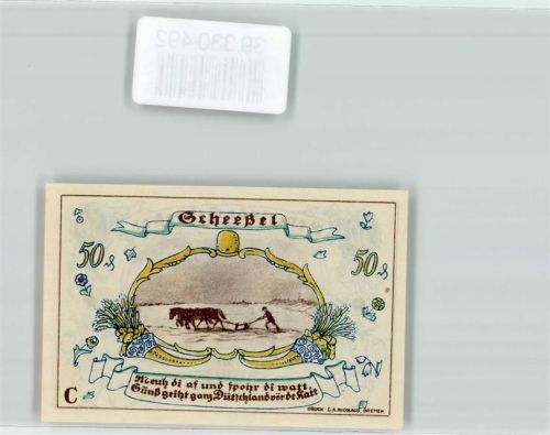 Scheeßel Notgeld Gemeinde Scheeßel 50 Pfennig