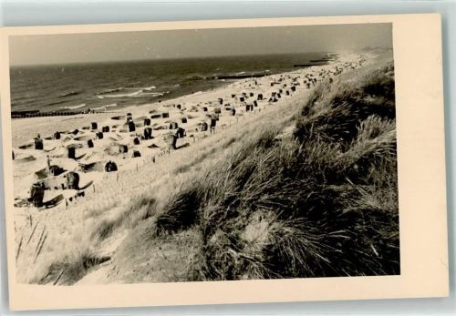 Kampen Badestrand Strandkörbe Dünen