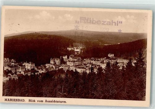 Marianske Lazne Blick vom Aussichtsturm