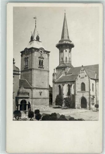 Levoca Kirche Turm Uhr