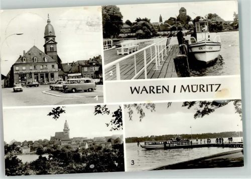 Waren Markt Kietz-Brücke Ausflugsschiff Möwe