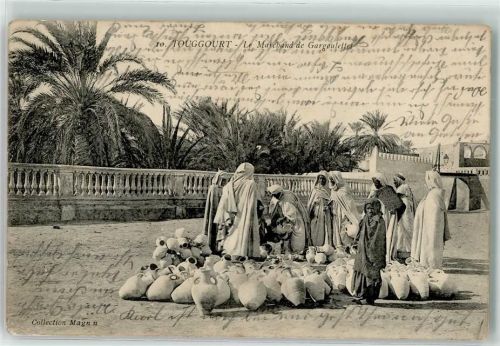 Touggourt 1916 Le marchand de Gargoulettes Krug Volkstypen