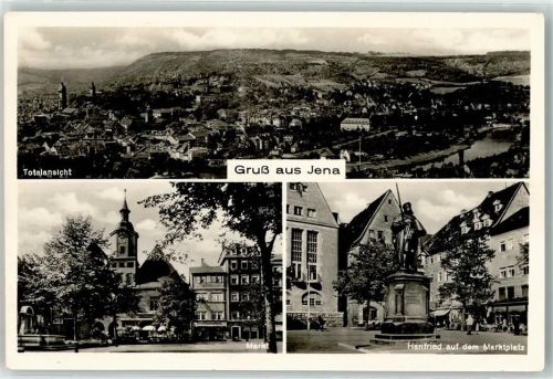Jena Markt Hanfried auf dem Marktplatz