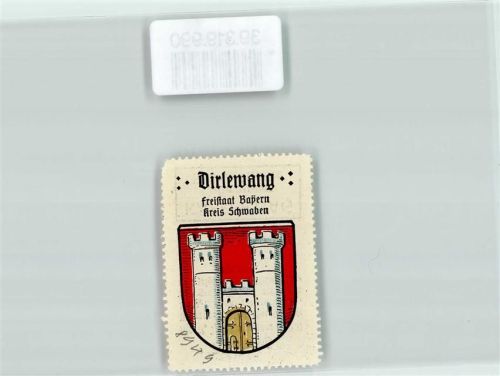 Dirlewang Wappen Burgtürme Kaffee Hag Nr. 13