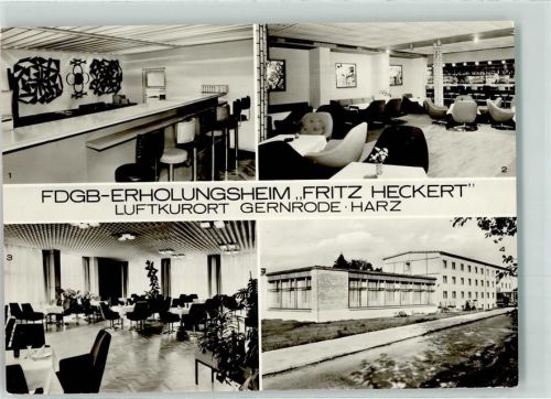 Gernrode FDGB-Erholungsheim Fritz Heckert Grillbar Tanzbar Restaurant