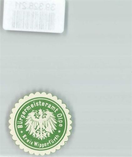 Olpe Postwesen Bürgermeisteramt Olpe Kreis Wipperfürth