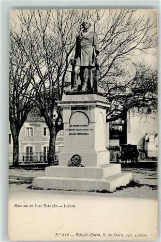 Lisboa Estatua de Jose Estevao Kutsche Kranz