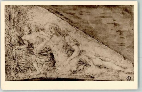 Firenze Schlafende Nymphe sign.Andrea del Veerrocchio Uffizi Gallerie