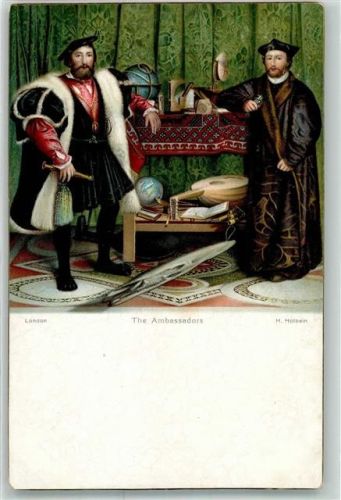 sign.Holbein H. Die Gesandten von König Heinrich VIII Verlag Stengel Nr.29938