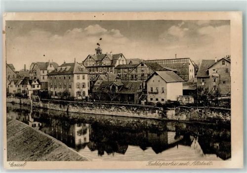 Kassel Altstadt Fuldapartie Fachwerkgebäude