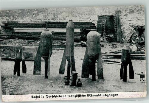 1916 Verschiedene französische Minenblindgänger Tafel 1