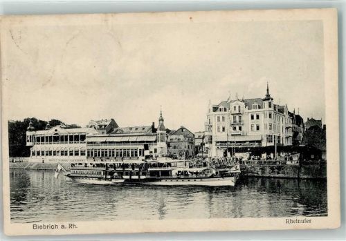 Biebrich Rheinufer Salondampfer