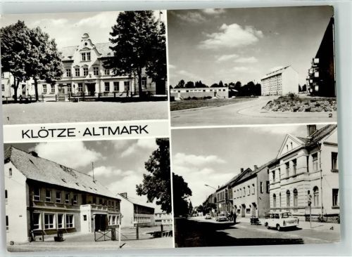 Klötze Rathaus AWG Kaufhalle Polytechnische Oberschule Bahnhofstraße