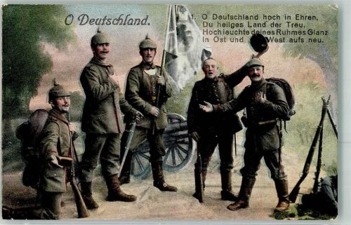 1915 O Deutschland Nr.1 O Deutschland hoch in Ehren Soldaten MBL NR.1494