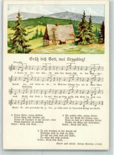 Grüß dich Gott mei Erzgebirg Verlag Neubert Serie 166 Nr.8982
