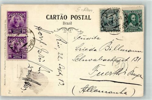 1913 Jardim Botanico Bambus Rio de Janeiro Destination Brasilien nach Fürth Bayern Deutschland
