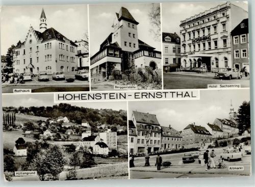 Hohenstein-Ernstthal Rathaus Bergasthaus Hotel Sachsenring Hüttengrund Altmarkt Skoda Trabant