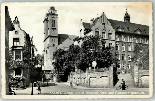 Saarbrücken St. Michaelskirche u. Rotenbergschule Fahrrad