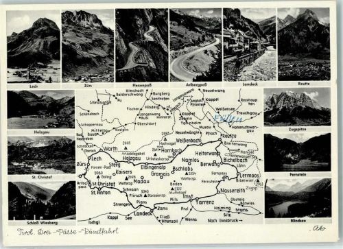 Drei Pässe Rundfahrt Flexenpaß Arlbergpaß Zugspitze Blindsee Fernstein Reutte Holzgau Schloss Wiesberg Zürs Lech St. Christof Landeck
