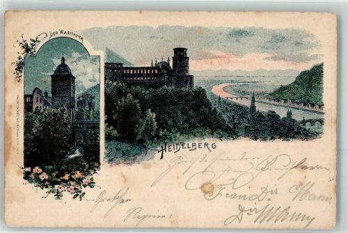 Heidelberg 1900 der Wartturm