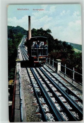 Wiesbaden Nerobergbahn Zahnstangen-Standseilbahn